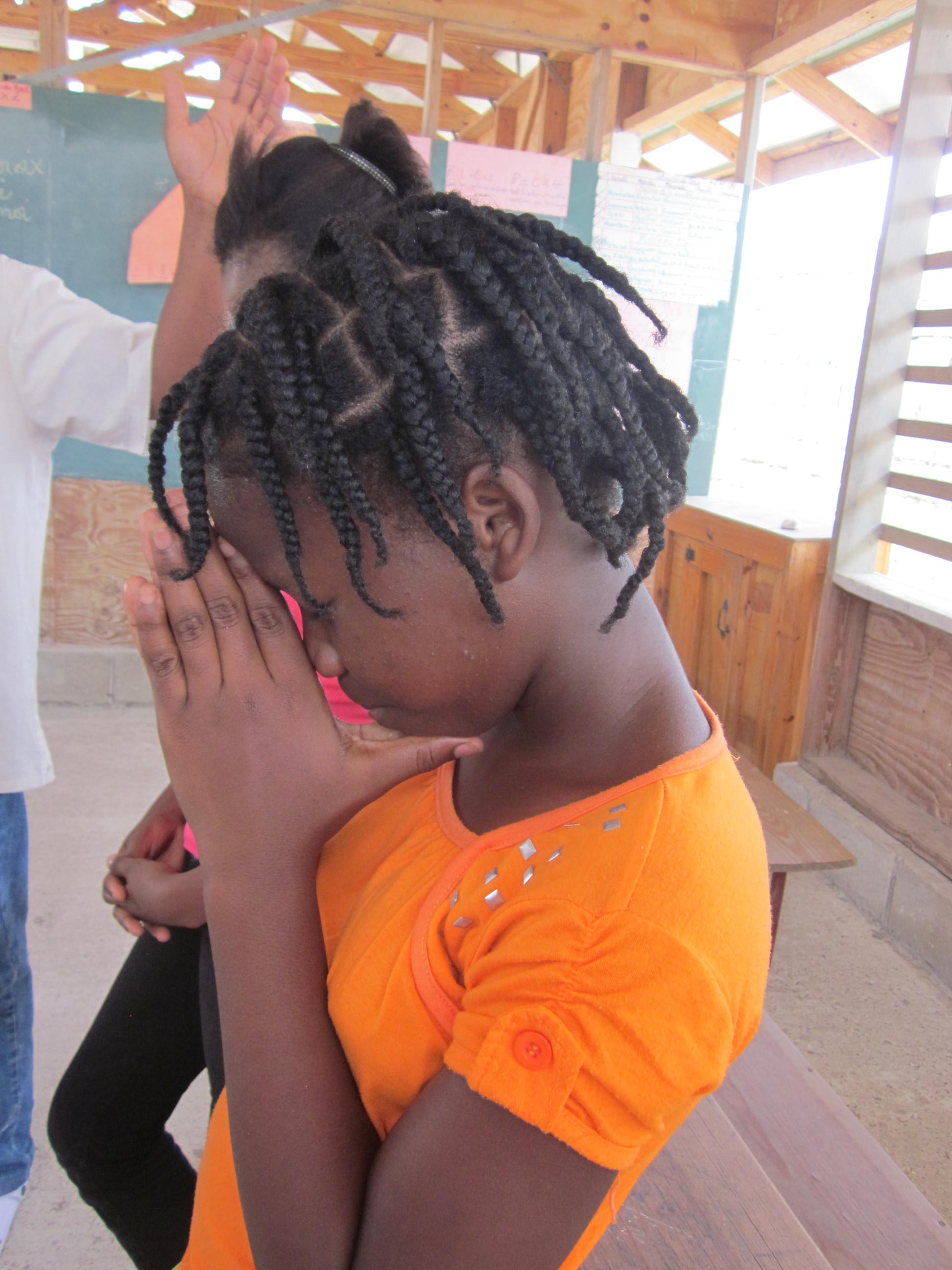 Haitian Girl Praying